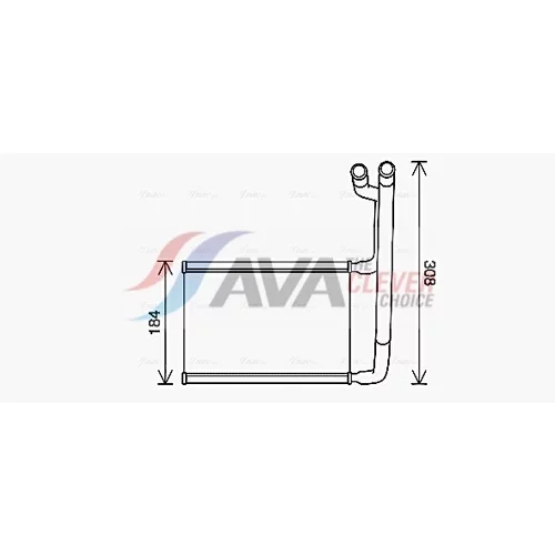 Výmenník tepla vnútorného kúrenia FD6645 (AVA QUALITY COOLING)