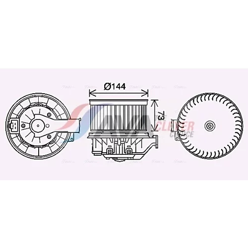 Vnútorný ventilátor AVA QUALITY COOLING FD8629