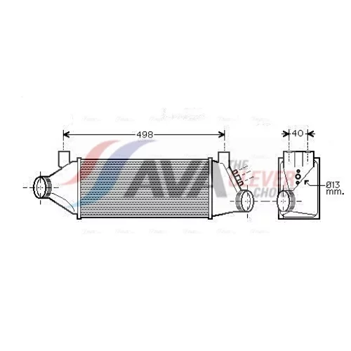 Chladič plniaceho vzduchu AVA QUALITY COOLING FDA4385