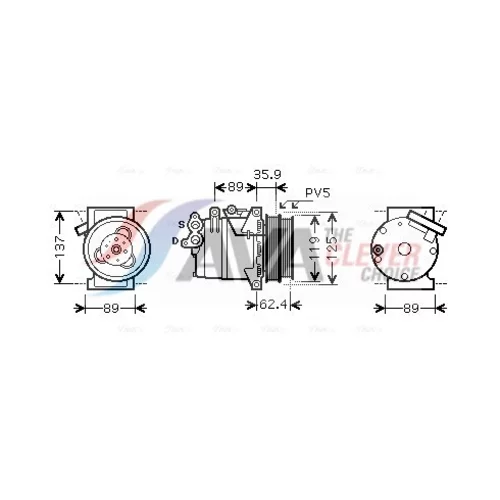 Kompresor klimatizácie AVA QUALITY COOLING FDAK433