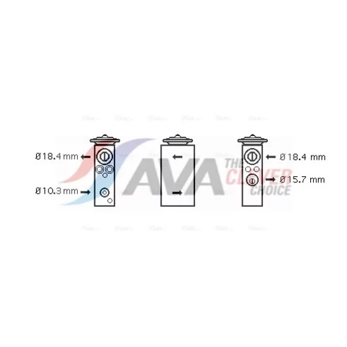 Expanzný ventil klimatizácie AVA QUALITY COOLING FT1305