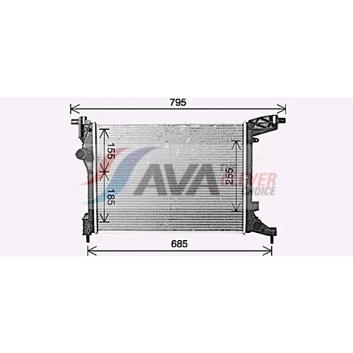 Chladič motora FT2470 (AVA QUALITY COOLING) - obr. 1