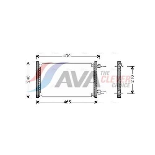 Kondenzátor klimatizácie AVA QUALITY COOLING FT5223