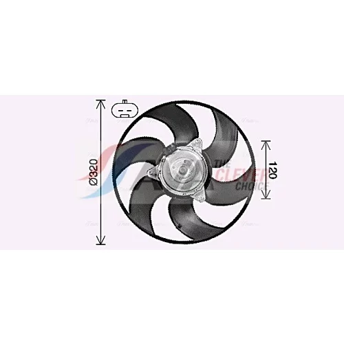 Ventilátor chladenia motora FT7619 (AVA QUALITY COOLING)