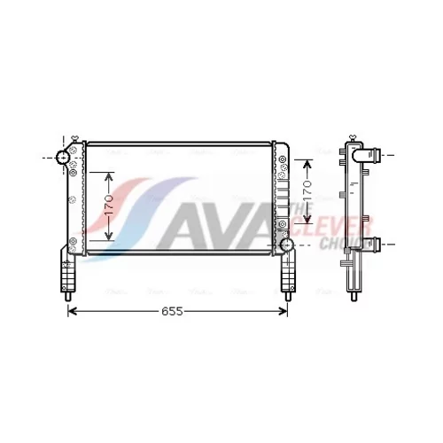 Chladič motora AVA QUALITY COOLING FTA2263