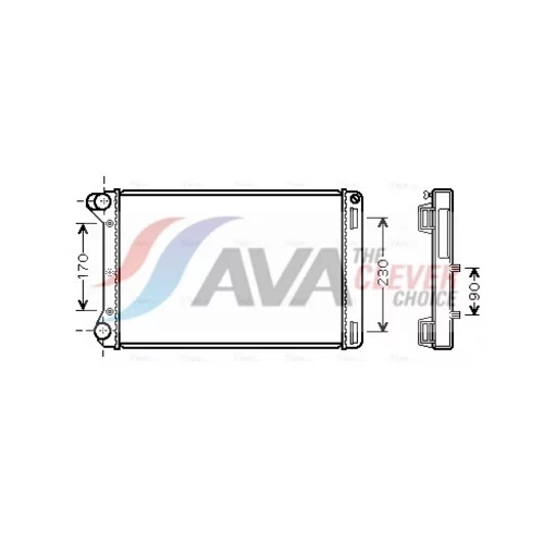 Chladič motora AVA QUALITY COOLING FTA2301