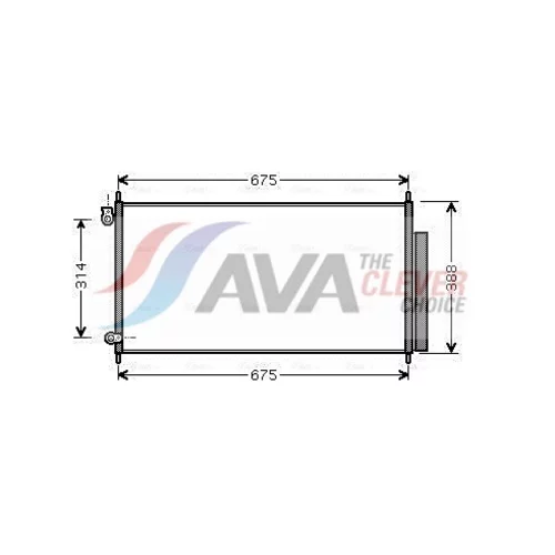 Kondenzátor klimatizácie AVA QUALITY COOLING HD5185D