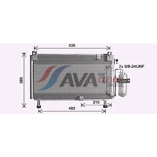 Kondenzátor klimatizácie AVA QUALITY COOLING IS5032D