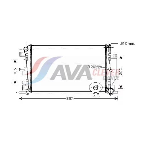 Chladič motora AVA QUALITY COOLING MS2444