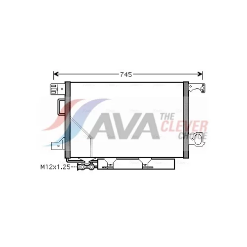 Kondenzátor klimatizácie AVA QUALITY COOLING MS5360D