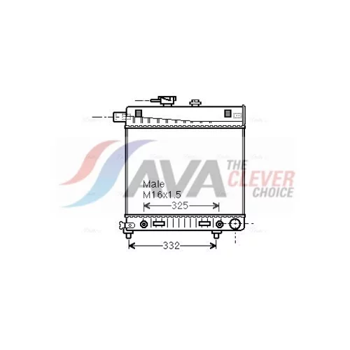 Chladič motora AVA QUALITY COOLING MSA2150