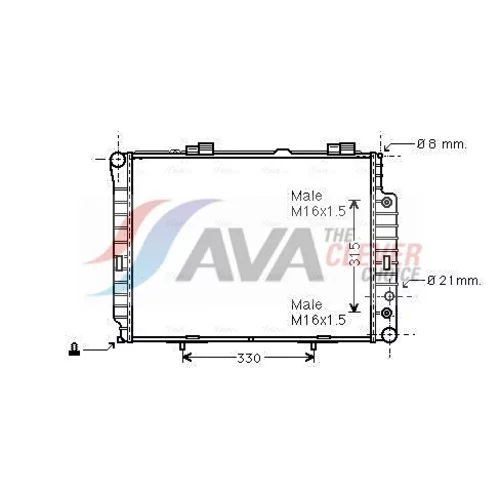 Chladič motora AVA QUALITY COOLING MSA2189