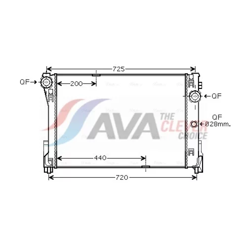 Chladič motora AVA QUALITY COOLING MSA2474