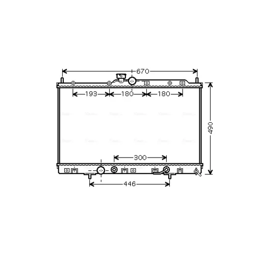 Chladič motora MT2230 (AVA QUALITY COOLING)