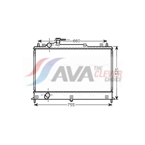 Chladič motora AVA QUALITY COOLING MZ2255