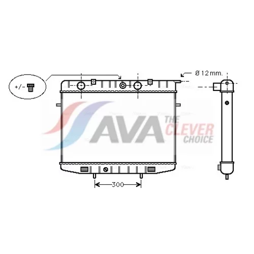 Chladič motora OL2175 (AVA QUALITY COOLING)