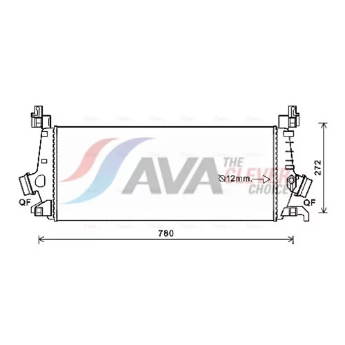 Chladič plniaceho vzduchu AVA QUALITY COOLING OLA4647