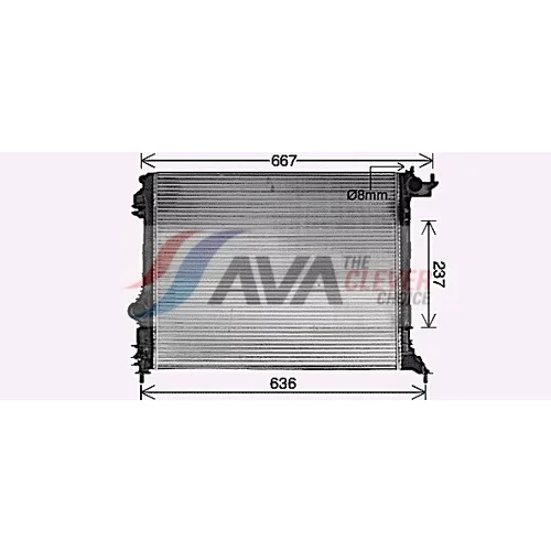 Chladič motora RT2645 (AVA QUALITY COOLING) - obr. 1