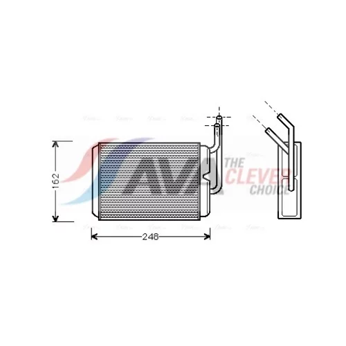 Výmenník tepla vnútorného kúrenia AVA QUALITY COOLING RT6220
