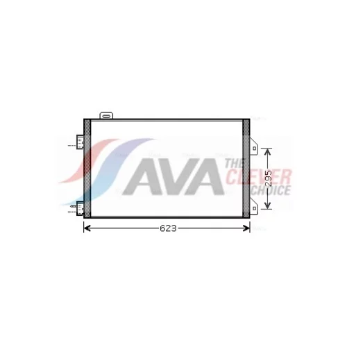Kondenzátor klimatizácie AVA QUALITY COOLING RTA5347