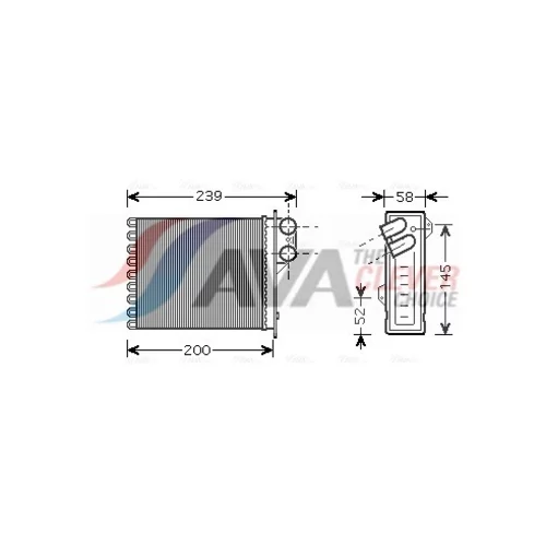 Výmenník tepla vnútorného kúrenia AVA QUALITY COOLING RTA6398