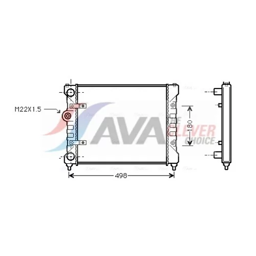 Chladič motora ST2022 (AVA QUALITY COOLING)