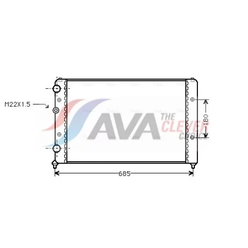 Chladič motora AVA QUALITY COOLING STA2031