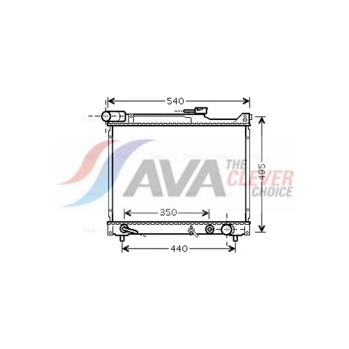 Chladič motora AVA QUALITY COOLING SZ2077
