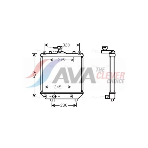 Chladič motora AVA QUALITY COOLING SZA2064