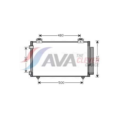 Kondenzátor klimatizácie AVA QUALITY COOLING TOA5487D