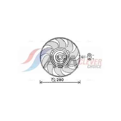 Ventilátor chladenia motora AVA QUALITY COOLING VN7530