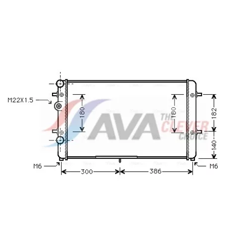 Chladič motora VNA2179 (AVA QUALITY COOLING)