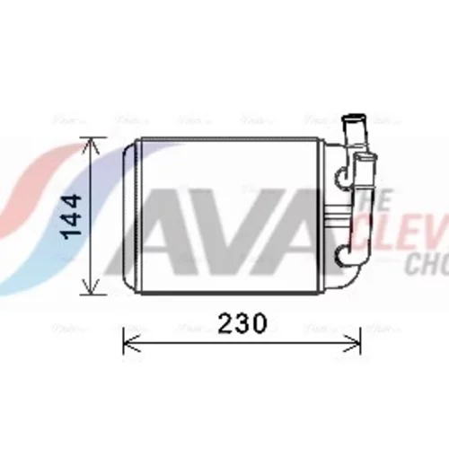 Výmenník tepla vnútorného kúrenia VNA6381 (AVA QUALITY COOLING)