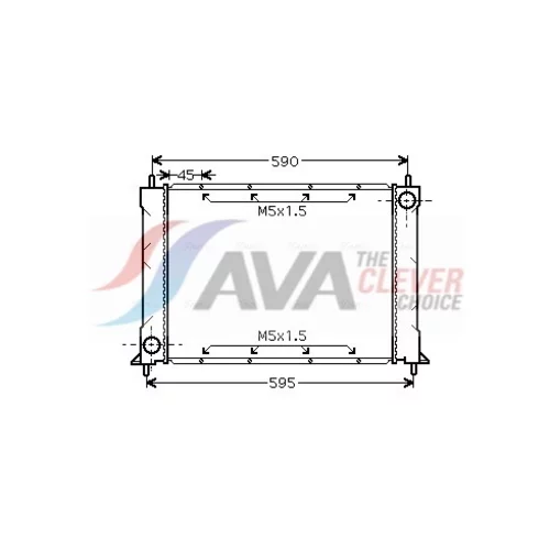 Chladič motora AVA QUALITY COOLING AU2119