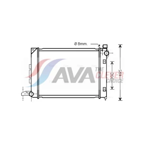 Chladič motora AVA QUALITY COOLING AU2164