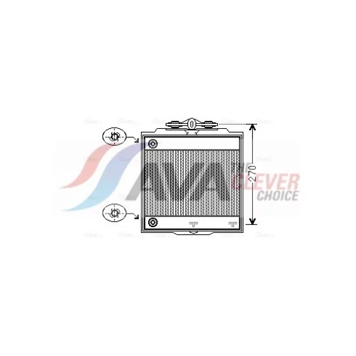 Chladič motora BW2366 (AVA QUALITY COOLING)