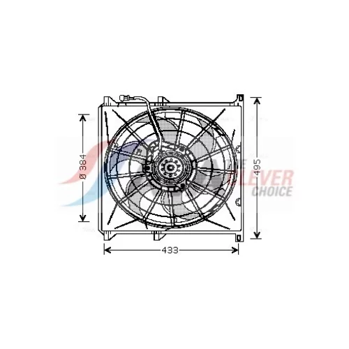 Ventilátor chladenia motora AVA QUALITY COOLING BW7503