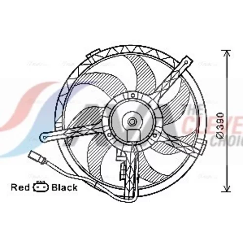 Ventilátor chladenia motora AVA QUALITY COOLING BW7535