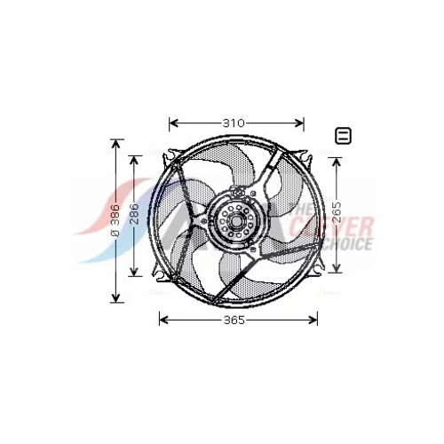 Ventilátor chladenia motora AVA QUALITY COOLING CN7530