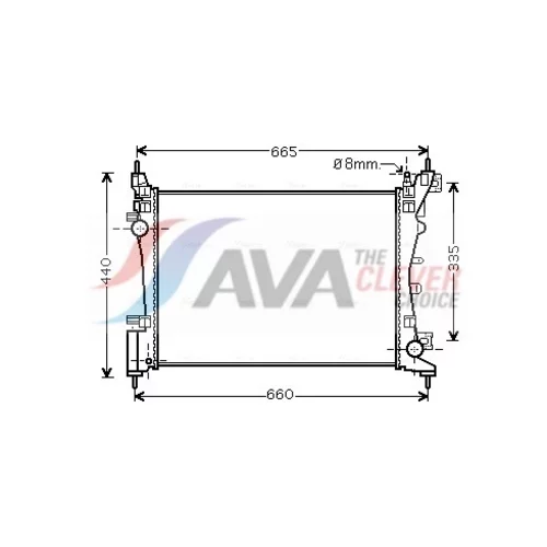 Chladič motora AVA QUALITY COOLING CNA2261