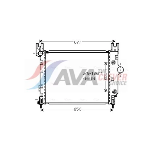 Chladič motora AVA QUALITY COOLING CR2091