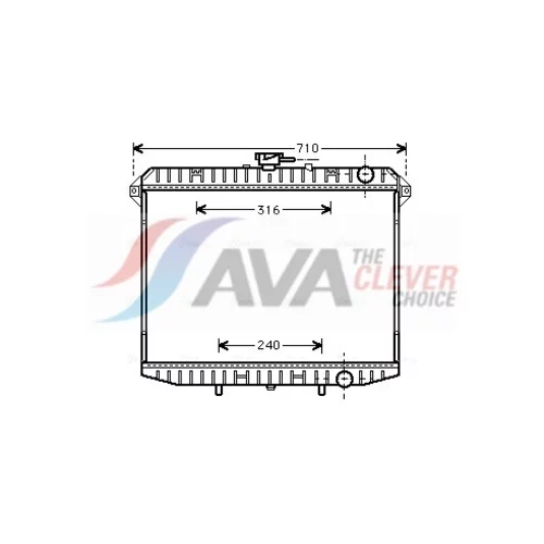 Chladič motora AVA QUALITY COOLING DN2143