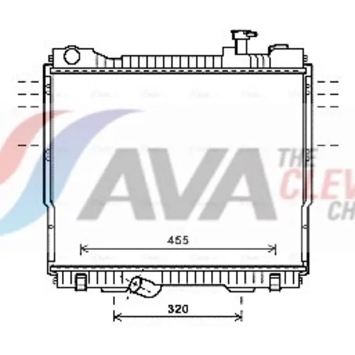 Chladič motora AVA QUALITY COOLING DN2418