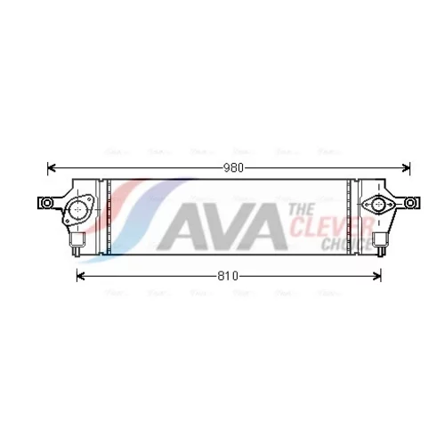 Chladič plniaceho vzduchu AVA QUALITY COOLING DNA4350