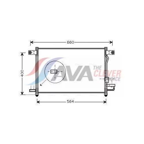 Kondenzátor klimatizácie DW5061D (AVA QUALITY COOLING)