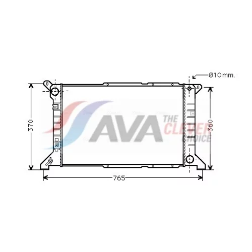 Chladič motora AVA QUALITY COOLING FD2204