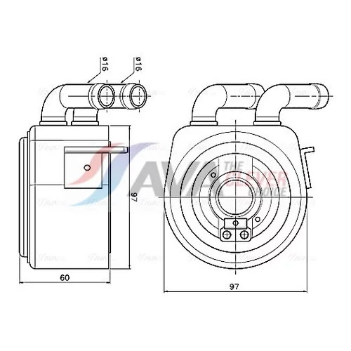 Chladič motorového oleja AVA QUALITY COOLING FD3700