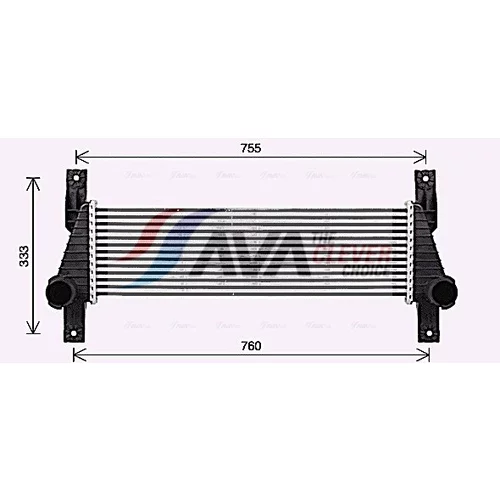 Chladič plniaceho vzduchu FD4655 (AVA QUALITY COOLING) - obr. 1