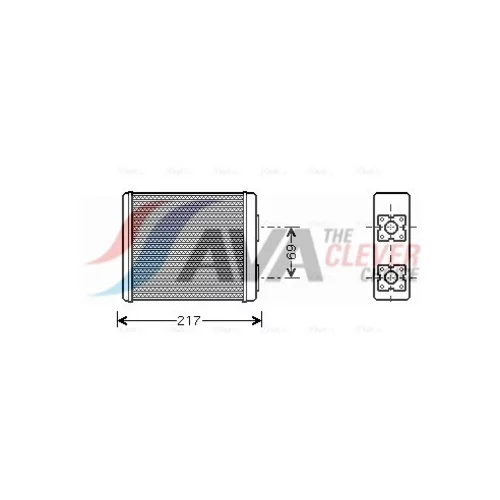 Výmenník tepla vnútorného kúrenia AVA QUALITY COOLING FD6362