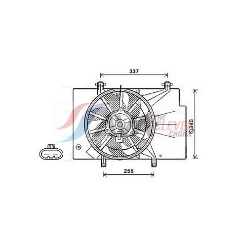 Ventilátor chladenia motora AVA QUALITY COOLING FD7557